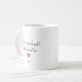 Tasse zum Valentinstag personalisierbar Geschenk Koffiemok (Voorkant links)