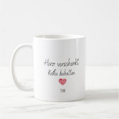 Tasse zum Valentinstag personalisierbar Geschenk Koffiemok (Links)