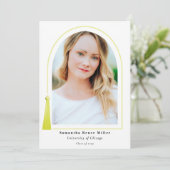 Tassel Arch Modern Minimal 2 Foto Afstuderen Kaart (Staand voorkant)