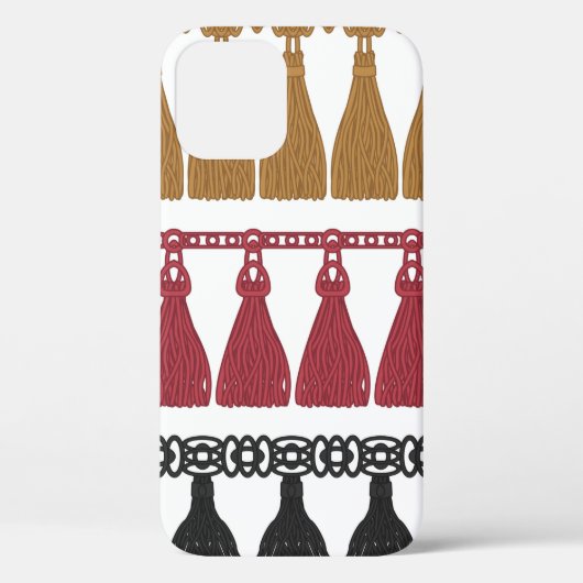 Tassel garland set. Grens met geïsoleerde tasselra Case-Mate iPhone Case (Achterkant)