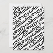 Tassel Graduation Party Kaart (Achterkant)