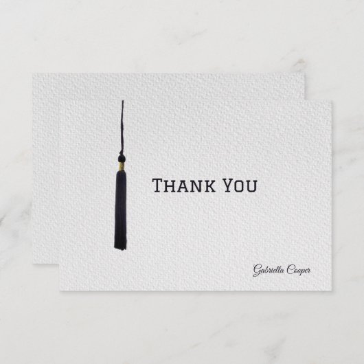 Tassel - Hartelijk dank Bedankkaart (Voorkant / Achterkant)