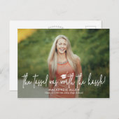 Tassel Hassle Afstuderen Aankondiging Briefkaart (Voorkant / Achterkant)