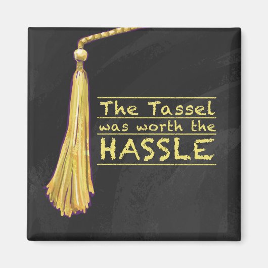 Tassel Hassle Gold Magneet (Voorkant)