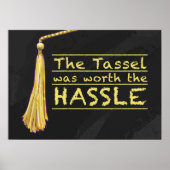 Tassel Hassle Gold Poster (Voorkant)