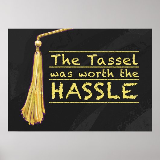 Tassel Hassle Gold Poster (Voorkant)