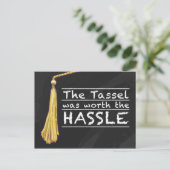 Tassel Hassle Silver Briefkaart (Staand voorkant)