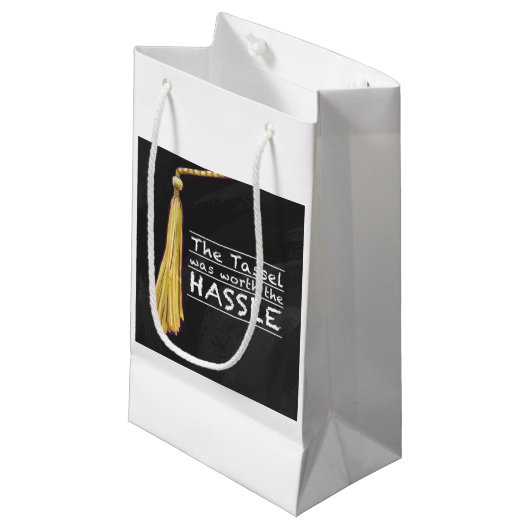 Tassel Hassle Silver Klein Cadeauzakje (Voorkant Gekanteld)