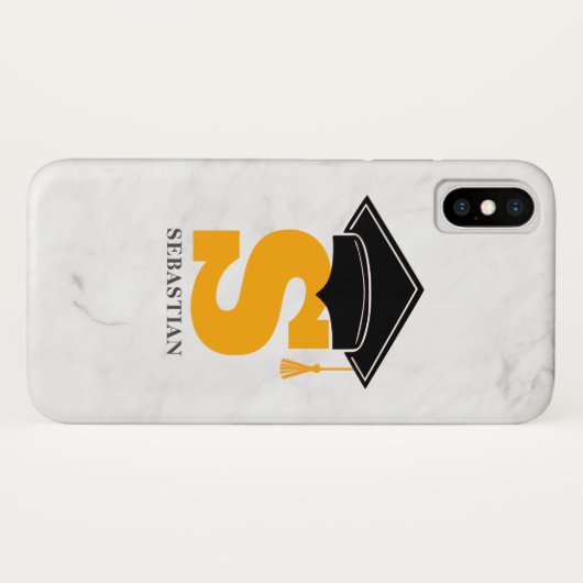 Tassel Naam Monogram Case-Mate iPhone Case (Achterkant (horizontaal))