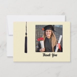 Tassel Photo Afstuderen - Hartelijk dank Bedankkaart