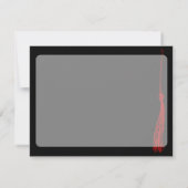 Tassel Photo Graduparty Red en Black Kaart (Achterkant)
