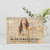 Tassel ter waarde van de Hassle in de aankondiging (Staand voorkant)