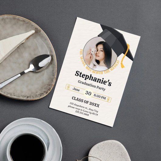 Tassel was de moeite waard de gedoe foto collage kaart