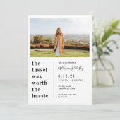 Tassel was de moeite waard het Afstuderen klasse 2 Kaart (Staand voorkant)