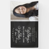 Tassel was de moeite waard het gedoe Afstuderen Fo Spandoek (Verticaal)