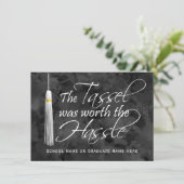 Tassel was de moeite waard om af te studeren kaart (Staand voorkant)