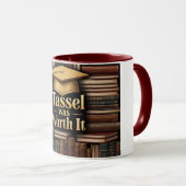 Tassel was het boeken Afstuderen waard Mok (Voorkant rechts)