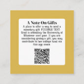 Tassel was het gedoe waard - Afstudeerder Gift QR- Informatiekaartje (Achterkant)