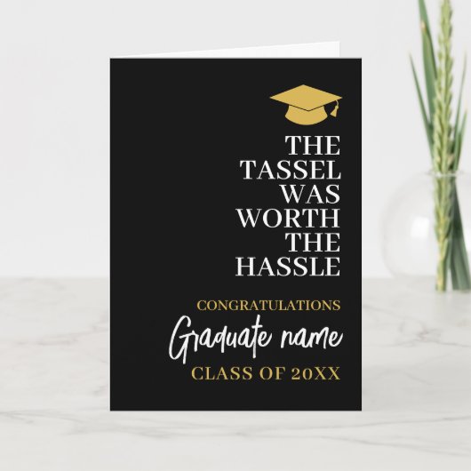 Tassel was het gedoe waard - Modern Afstuderen Kaart (Voorkant)