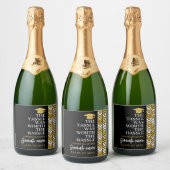 Tassel was het gedoe waard - Modern Afstuderen Sparkling Wijnetiket (Flessen)