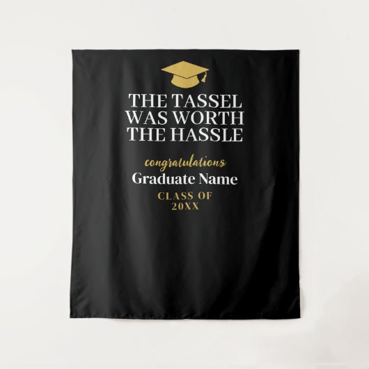 Tassel was het gedoe waard - Modern Afstuderen Wandkleed (Voorkant)