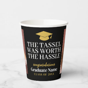 Tassel was moeite waard Modern Afstuderen 2 foto Papieren Bekers