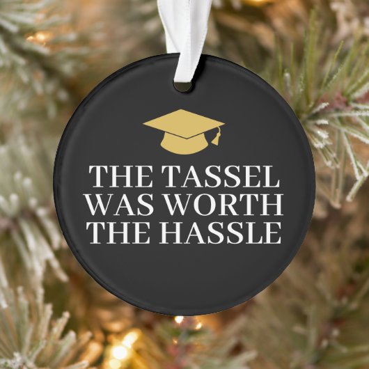 Tassel was moeite waard - Modern Afstuderen foto Ornament (Boom)