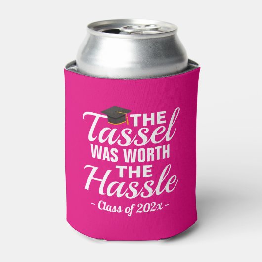 Tassel Worth Hassle Afstudeer Blikje Koeler (Blikje Voorkant)