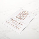 Tassel Worth of the Hassle Afstuderen Folie Uitnodiging (Gedraaid)