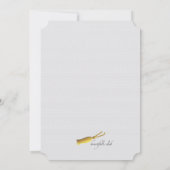 Tassel Worth of the Hassle Afstuderen Invitation Kaart (Achterkant)