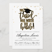 Tassel Worth of the Hassle Afstuderen Kaart (Voorkant / Achterkant)