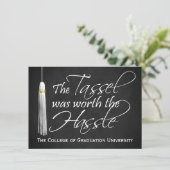 Tassel Worth of the Hassle College Graduation, med Kaart (Staand voorkant)