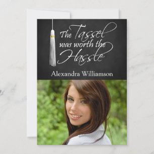 Tassel Worth of the Hassle Photo Afstuderen Kaart