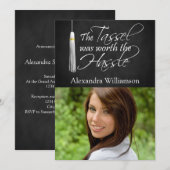 Tassel Worth of the Hassle Photo Afstuderen Kaart (Voorkant / Achterkant)
