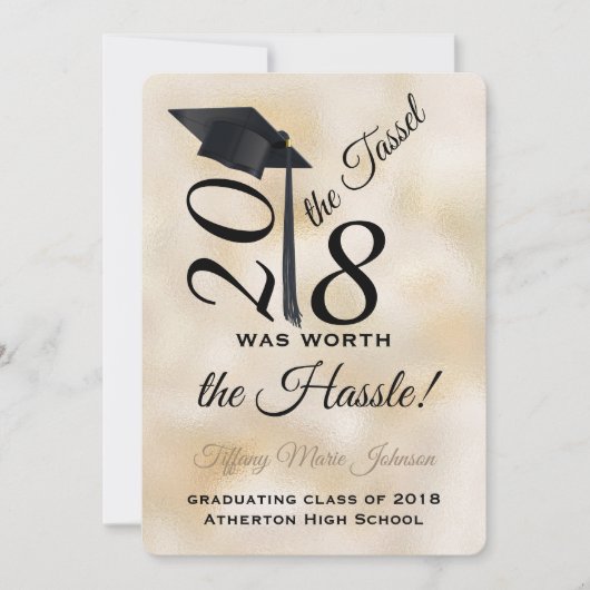 Tassel Worth the Hassle Afstuderen 2018 Kaart (Voorkant)