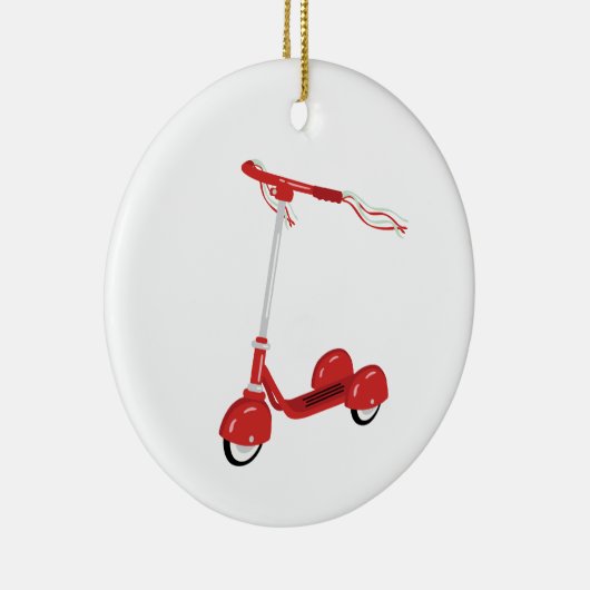 Tasseled Scooter Keramisch Ornament (Rechts)
