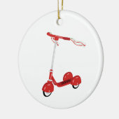 Tasseled Scooter Keramisch Ornament (Links)