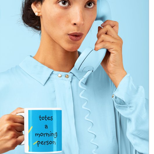 Tassen Een ochtendmens houdt helemaal van ochtende Koffiemok