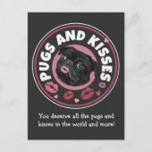 Tassen en kussen | Punny | Pug Lovers Liefde Beric Briefkaart (Voorkant)