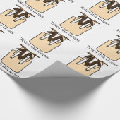 Tassen kunnen geiten (met tekst) cadeaupapier (Hoek)