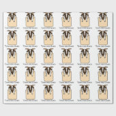 Tassen kunnen geiten (met tekst) cadeaupapier (Vlak)