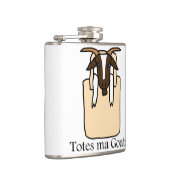 Tassen kunnen geiten (met tekst) heupfles (Rechts)