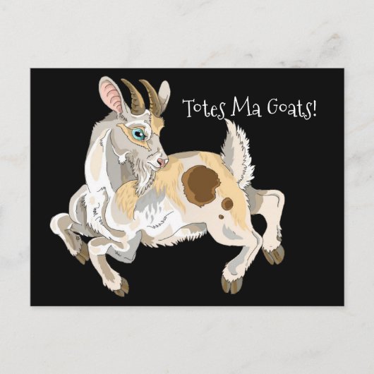 Tassen Ma Goats! Briefkaart (Voorkant)