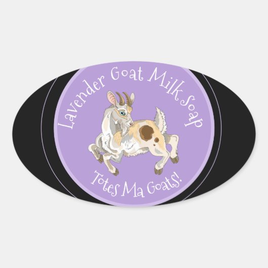 Tassen ma Goats! Etiketten geitenmelkzeep (Voorkant)