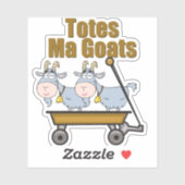 Tassen Ma Goats Funny Boerderij Animal Pun Sticker (Vel)