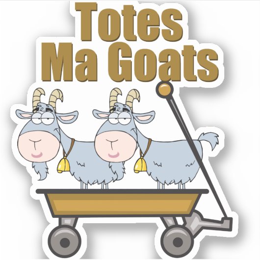 Tassen Ma Goats Funny Boerderij Animal Pun Sticker (Voorkant)