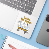Tassen Ma Goats Funny Boerderij Animal Pun Sticker (Laptop met iPhone)