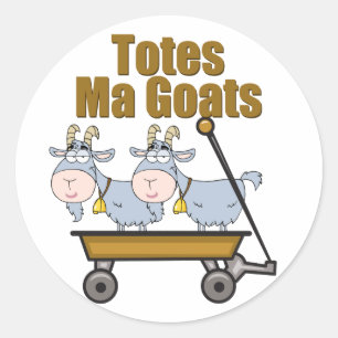 Tassen Ma Goats Ronde Sticker
