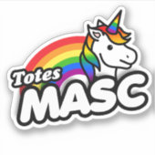 Tassen masc sticker (Voorkant)