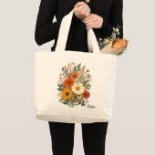 Tassen met aangepaste naam Retro wilde bloem esthe (Voorkant (product))